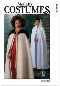 Costume Halloween di McCall's 8428 Misses' mantello con cappuccio, motivo Caplet M8428 XS-XL - Foto 1 di 8