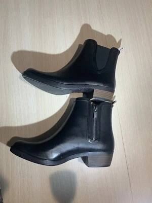 Botas de lluvia Lucky Brand para mujer Lp-Bunita negras talla 8 M botas de lluvia de goma Foto 1 de 4