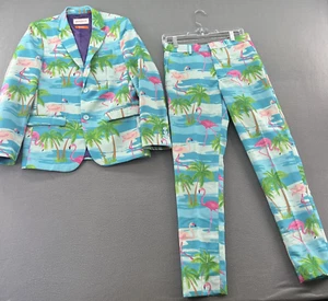 Opposuits Flaminguy Flamingo Boys Full Suit Size 16 Blazer Jacket Pants - Picture 1 of 18