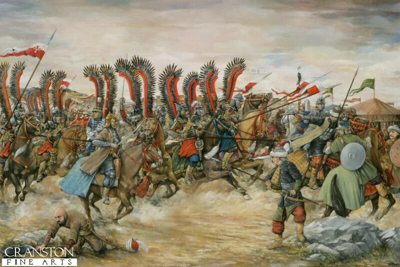 ОРИГИНАЛЬНАЯ КАРТИНА МАСЛОМ Битва за Вену Польские Крылатые Гусары Османские Турки  - Изображение 1 из 1