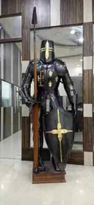 Medieval Knight Wearable Suit Of Armor Crusader Combat Full Body Armour - Picture 1 of 6