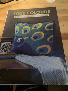 True Colours Intarsia Peacock Cushion Knitting Pattern: Susan Cowper - Picture 1 of 2