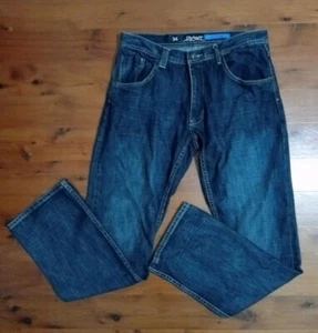 Riders by Lee Jeans R3 Bootcut Men's 34 Denim W 87 L 86 Pants Trousers Navy Blue - Imagen 1 de 10