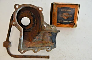 Harley-Davidson Knucklehead EL FL Rocker Tin Valve Cover OEM Original Vintage - Picture 1 of 7