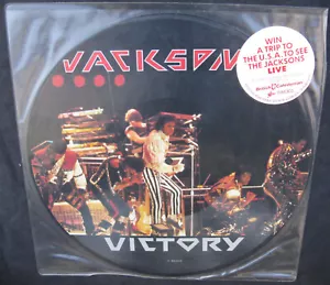 Michael Jackson Jacksons VICTORY Disque 33t 12" LP Album PICTURE DISC UK 1984 - Imagen 1 de 5