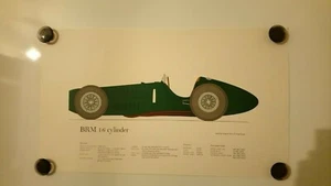 BRM 16 Cylinder 1949-1955 Vintage Car 43cm x 25cm Poster - Picture 1 of 1