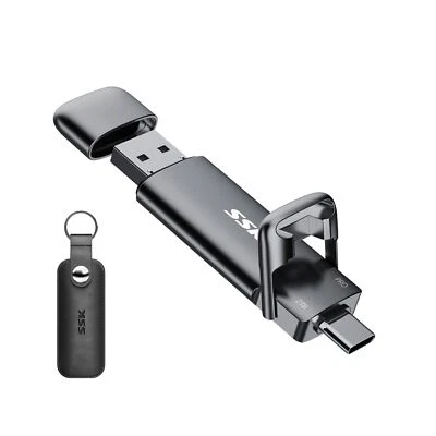 SSK 2TB SSD USB C Stick up to 1000MB/s,Fast External SSD Dual Drive Type-C + ... - Image 1 of 4