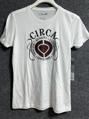 Camiseta Circa Select Skateboard Genuina Icono a Cuadros Blanca Para Mujer’s Grande L Nueva Con Etiquetas Foto 1 de 4
