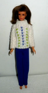 VINTAGE 1965 MATTEL BARBIE FRANCIE DOLL IN THE BRIDGE PIT SWEATER & PANTS JAPAN - Picture 1 of 11