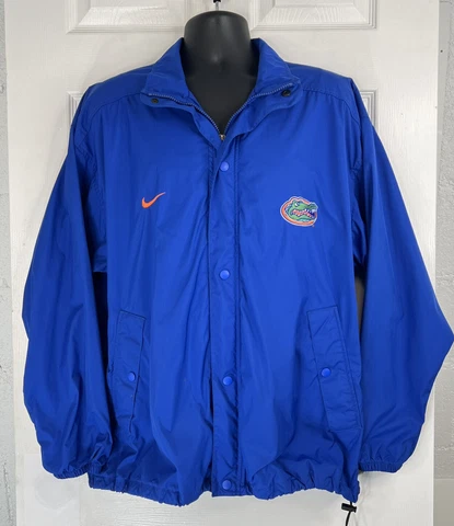 Vintage Nike Mens Florida Gators Windbreaker Rain Coat Jacket Size Large USA Cover