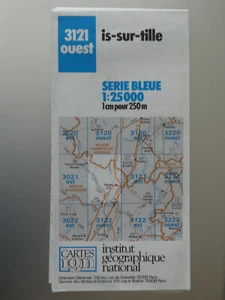 carte IGN bleue 1/25000 3121 ouest is sur tille edition 3 1988 - Picture 1 of 1