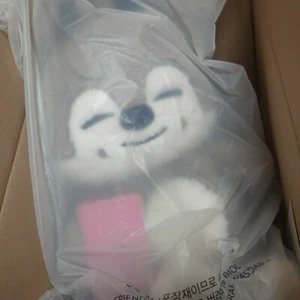 Oso de peluche oficial Stray Kids SKZOO WolfChan versión 5’ horas 60cm con pasaporte - Imagen 1 de 2
