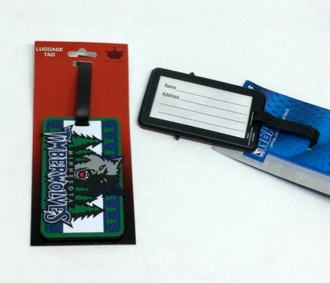 NBA Minnesota Timberwolves Luggage Tag Travel Bag ID Golf Tag FREESHIP Cover