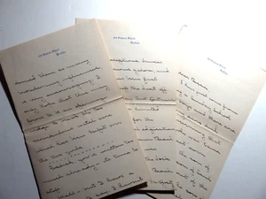 Letter Of Harry E. Fosdick Liberal/Modernist American Preachers - Picture 1 of 8