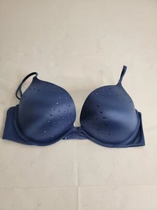 Sujetador Victorias Secret Talla 36D Muy Sexy Push-Up Embellecido Azul - Imagen 1 de 6