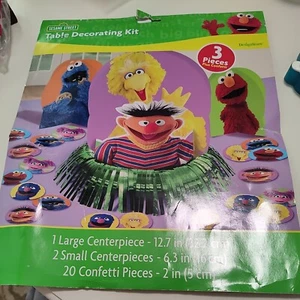 Sesame Street table CENTERPIECE  birthday party supplies Elmo Big Bird 23pc kit - Picture 1 of 6