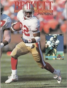 1993 Beckett Football Magazine #34 - RICKY WATERS / LAWRENCE TAYLOR - Picture 1 of 2