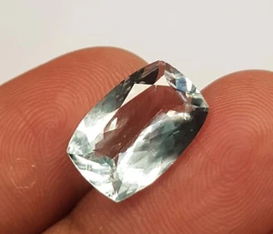 3.80 Carat Natural Aquamarine Cushion Cut Loose Ring Size Gemstone - Picture 1 of 4