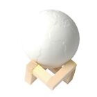 Rechargeable 3D Print Earth Lamp Moon Night Lights Abajur LED Touch Sensor6311