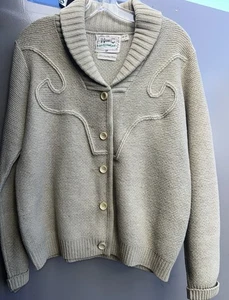 Suéter vintage H Bar C Ranchwear 100 % lana importada - Imagen 1 de 4