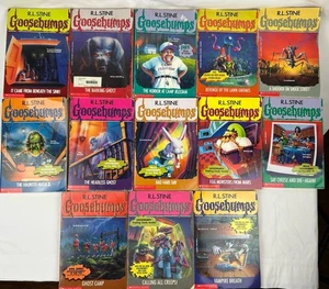 Lot Of 13 Vintage 90s Goosebumps Books By RL Stine 1st Edition Numbers in Pics. - Imagen 1 de 6