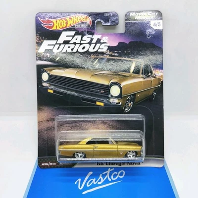 Hot Wheels Fast & Furious Motor City Muscle 4/5 ‘66 Chevy Nova Fast Five GJR72 - Image 1 of 4