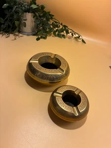 Brass ashtrays vintage Persian  - Picture 1 of 5