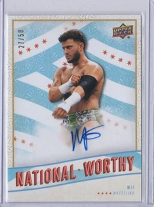 2025 Upper Deck National Worthy VIP NSCC SSP Auto MJF Elite Wrestling 27/50 - Picture 1 of 2