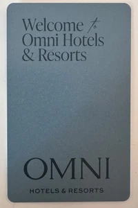 Welcome to Omni Light Gray Resort Hotel Room KEY CARD - Picture 1 of 2