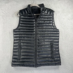 Abercrombie & Fitch Vest Mens Small Black Lightweight Down Puffer Quilted Bubble - Picture 1 of 7