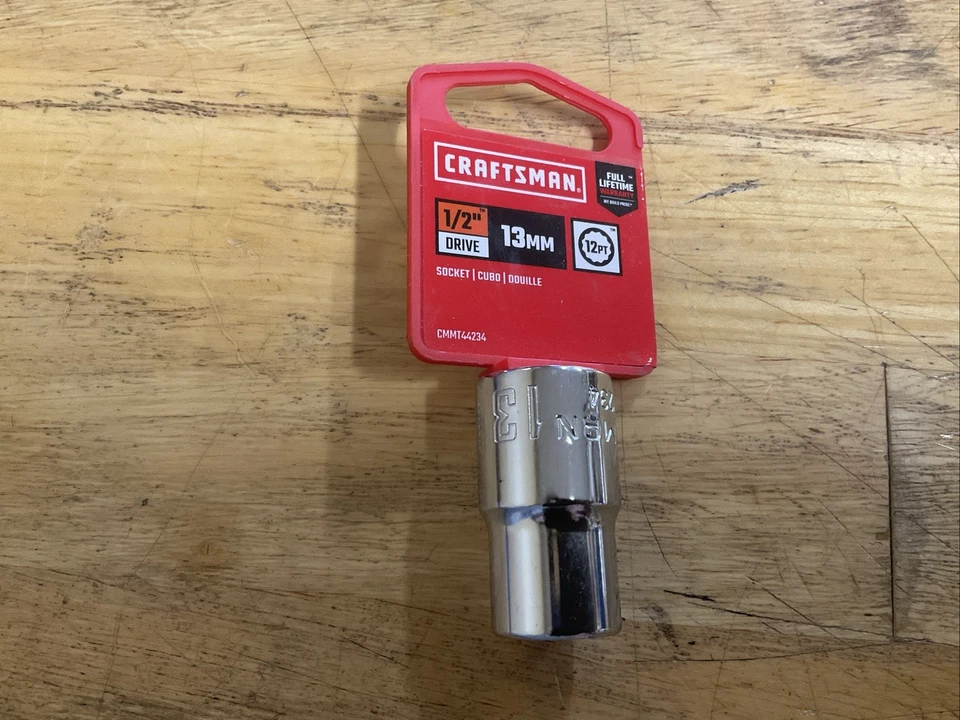 Craftsman CMMT 44234,  13mm  1/2 Drive 12pt Metric Socket, Taiwan - Image 1 of 1