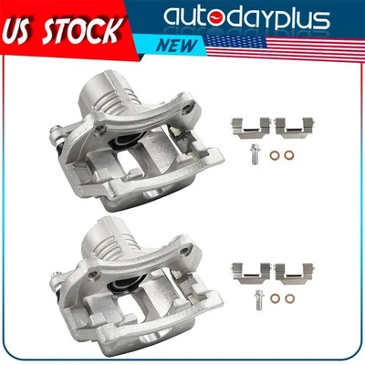 Pair Rear Brake Calipers w/ Bracke For 2008-2010 2011 2012 2013 Cadillac CTS - Imagem 1 de 4