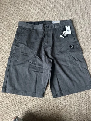 Volcom FRCKN Tuner Shorts - NWT Mens Size 32 Charcoal - #A09118D1 - Image 1 of 4