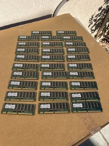Lot of 29 Infineon 256MB PC 133 ECC REG HYS72V32301GR-7.5-C2 Boards - Picture 1 of 10