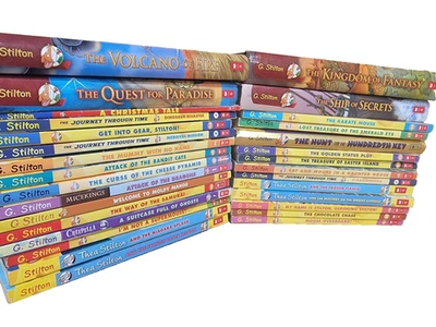 Lot of 10 Geronimo Thea Stilton Scholastic SOFT/HARDBACK Chapter Book Random MIX - Image 1 of 3