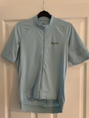 Rapha Core Men's Short Sleeve Jersey Medium Sky Blue Full Zip - Image 1 of 4