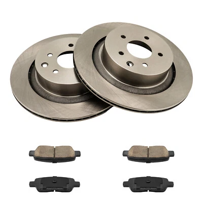 Rear Brake Rotor Pads + Brakes Rotor Pad kit For Infiniti G37 2008 2009 10-2012  - Image 1 of 4