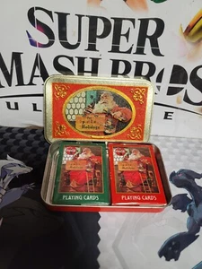 Coca Cola Christmas Nostalgia Playing Cards Sealed 1998 VTG Satna Clause Novelty - Picture 1 of 7