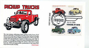 5101-04 Pickup Trucks on one, Panda Cachets, Pictorial cancelled, FDC