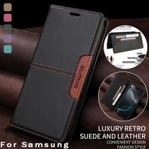 Funda de cuero para Samsung A36 A56 A16 A55 A25 A15 A05S A54 Flip Wallet RFID Cover - Imagen 1 de 77