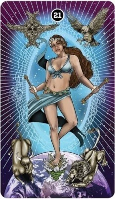 Global Fusion Intuitive tarot set, Illustrated book set, Ships FREE