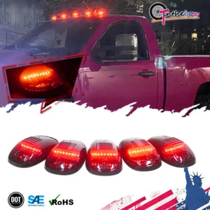 5PCS Red Cab Roof Marker Running Light For 2003-2018 Dodge Ram 1500 2500 3500 - Picture 1 of 11