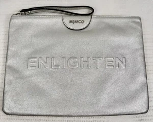 Mimco x Our Watch ‘Enlighten’ Silver Cotton And Synthetic Medium Clutch - Picture 1 of 20
