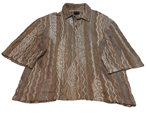 Vintage 90s Coogi Polo Sweater Size 4XL Blue 3D Knit Brown Textured Australia - Picture 1 of 24