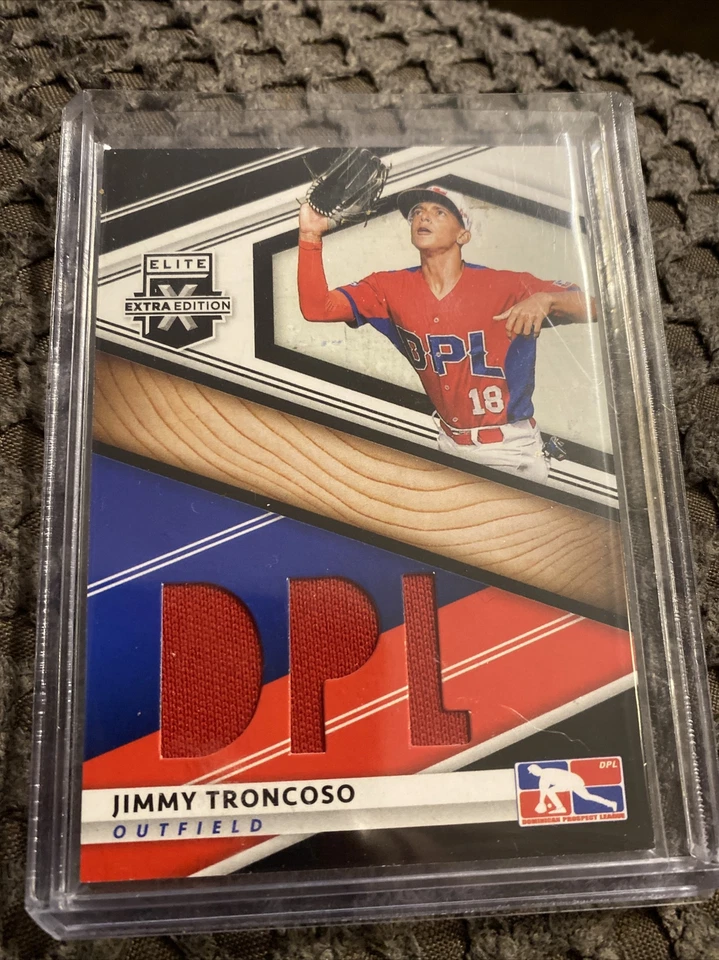 2020 Panini Elite Extra Edition DPL MATREIAL Black Jimmy Troncoso # DPM-JT - Image 1 of 1