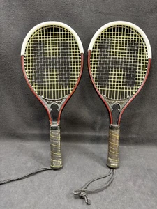 Qty 2 New Old Stock HighSkore Racquetball Racquets - Aluminum Black & Red 18.5" - Picture 1 of 10