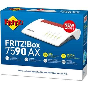 AVM FRITZ!Box 7590 AX V2 300Mbps Dual Band Modem Wi-Fi Router **NUOVO** - Photo 1/4