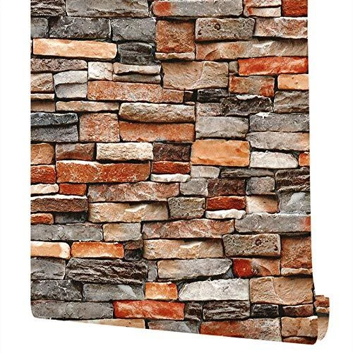 3d Stone Peel Stick Wallpaper Faux Brick Self Adhesive Removable Fireplace Vinyl