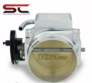 102mm Polished Billet CABLE Throttle Body For GM Ls1 Ls2 Ls6 Ls3 Ls7 CNC billet - Picture 1 of 6