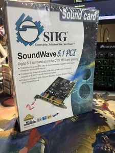 NEW SIIG SoundWave Pro PCI 3D Sound Card IC1607 Audio Out Line In Mic *Sealed* - Picture 1 of 4